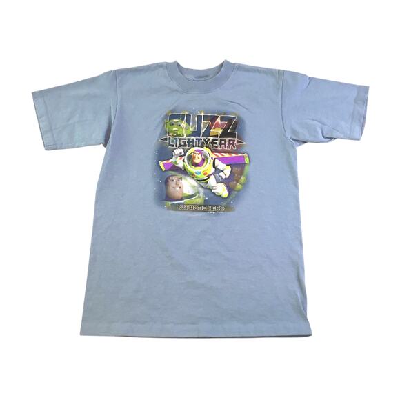 Disney Pixar Buzz Lightyear Galactic Hero T-Shirt Blue Small - Picture 1 of 2